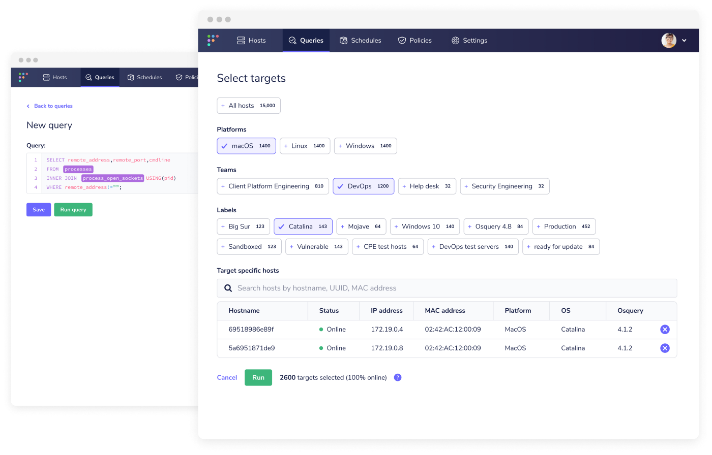 Improved query console