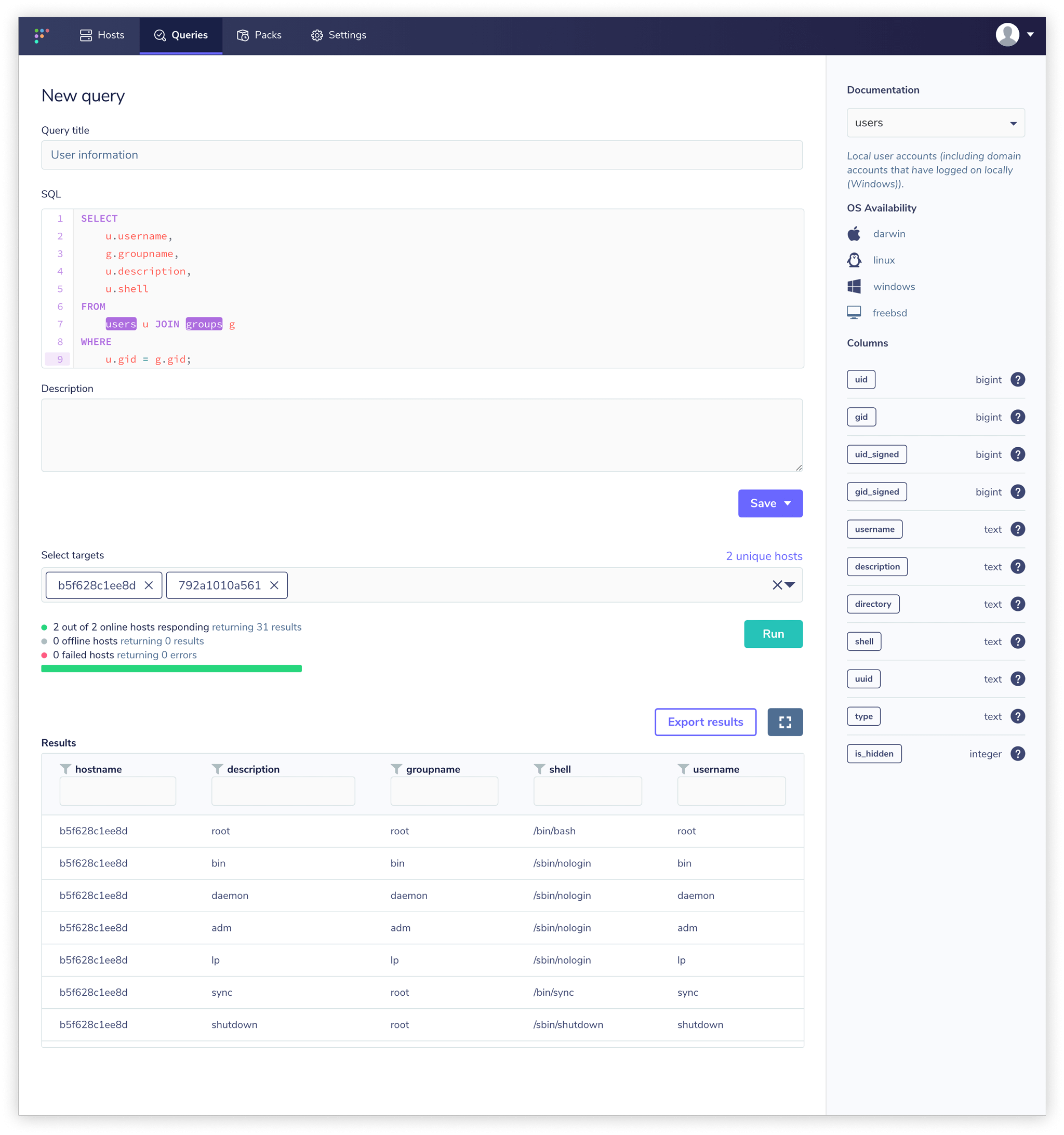 Distributed new query with local filter